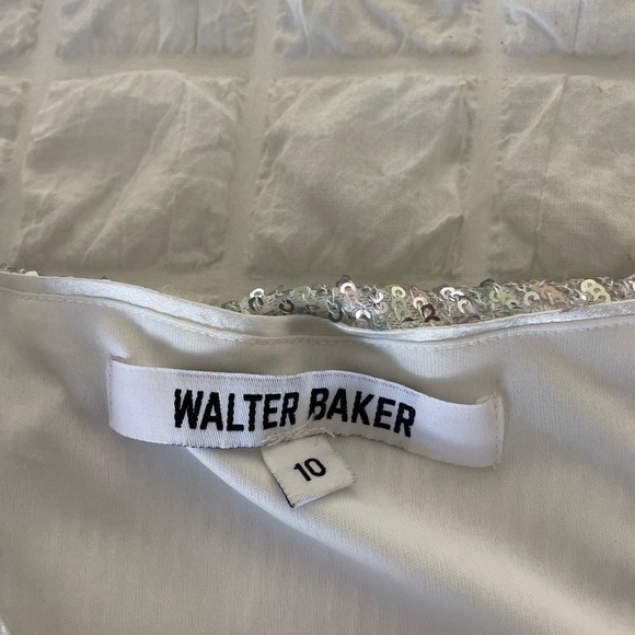 Walter Baker Crista  silver sequin midi skirt - Picture 8 of 11